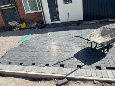 Trusted Herringbone Double Light Grey Border contractors in Manchester