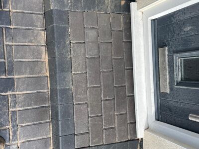 Herringbone Double Light Grey Border contractors in Manchester