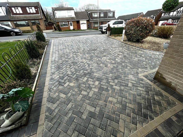 New driveway installed by Belvoir Contractors in Handforth