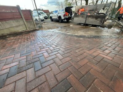 Herringbone Block Paving Brindle