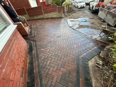Herringbone Block Paving Brindle (7)