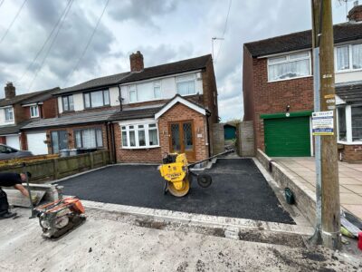 Manchester new silver driveway install