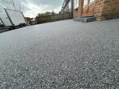 custom new silver resin driveway Manchester